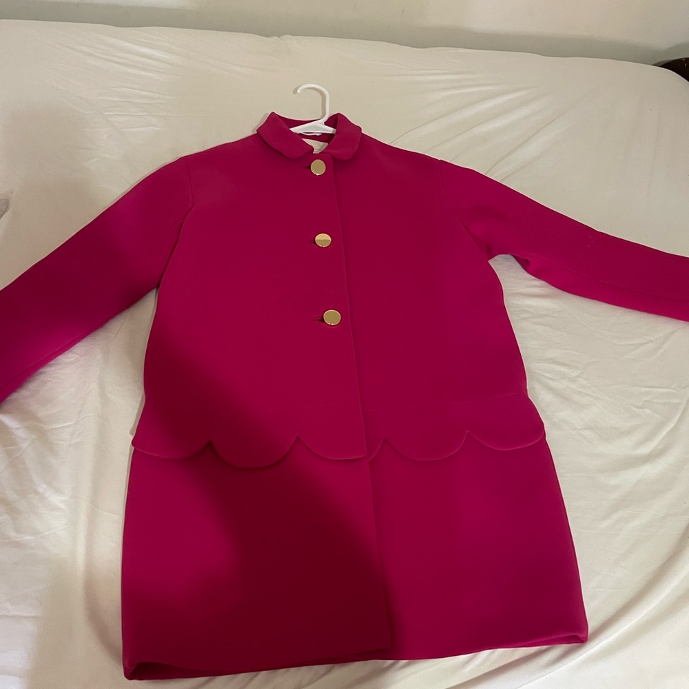 Kate Spade Pink Cape with Stand-Up Collar